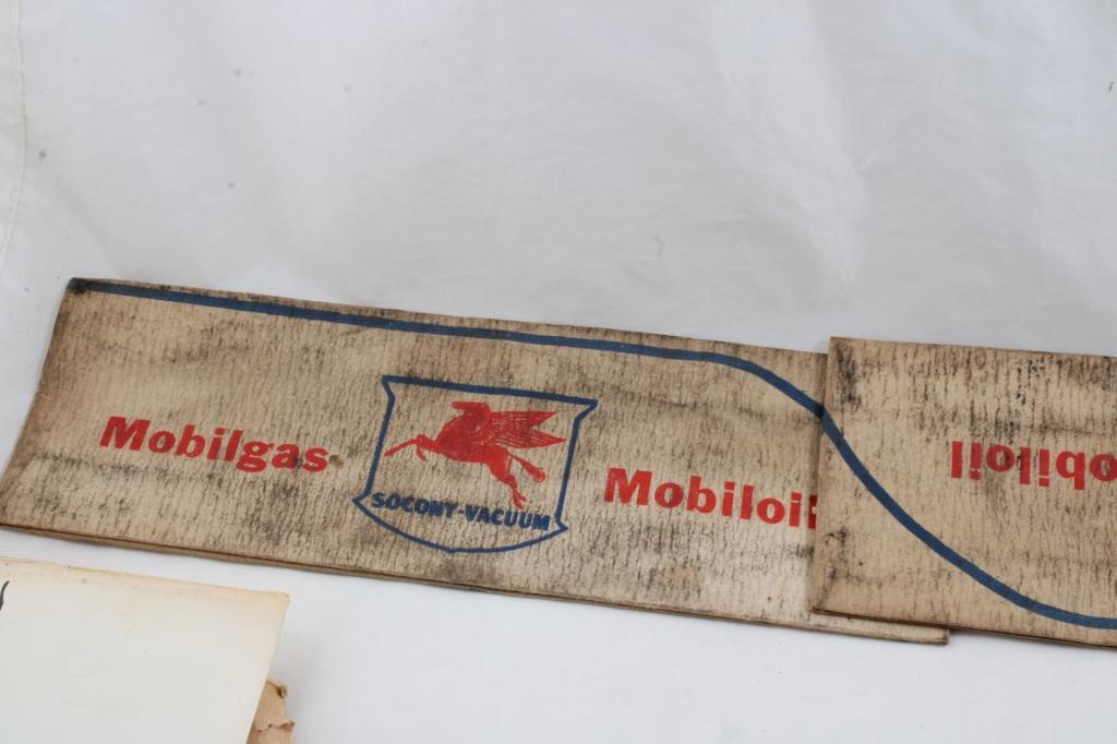 Ephemera Mobilgas Hats, Conoco Sticker, More