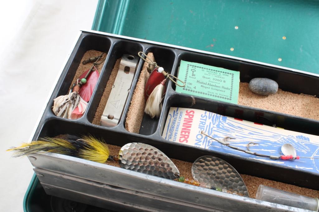 UMCO Fishing Tackle Box & Lots of Old Tackle