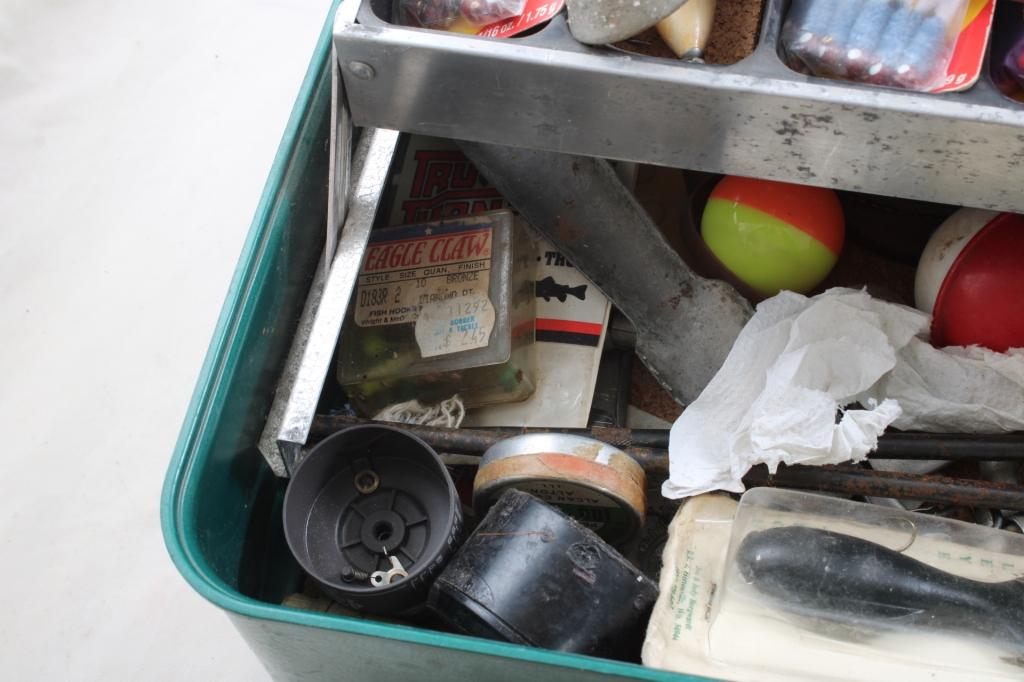 UMCO Fishing Tackle Box & Lots of Old Tackle