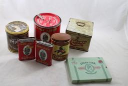 3 Tobacco Collectibles 2 Tins & 1 Cigar Box