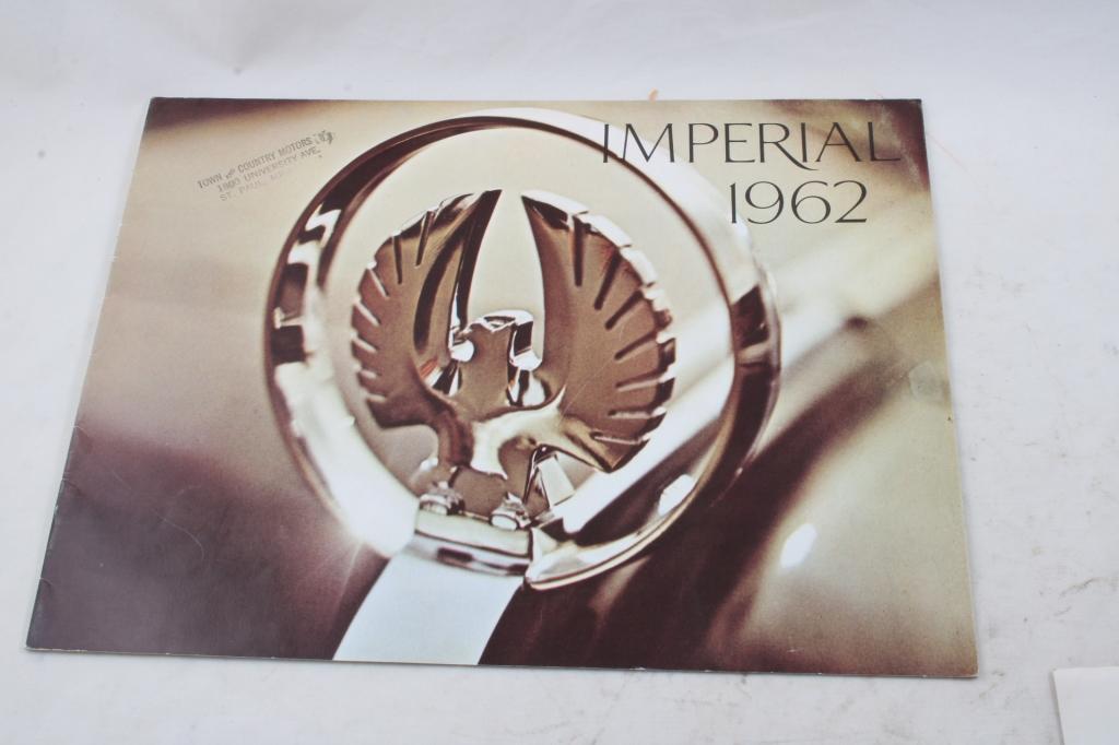 3 1960's Imperial, Austin Se7en MGB Brochures