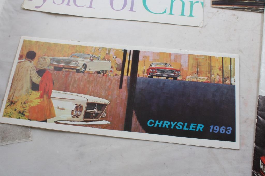 5 1950's & 60's Chrysler Auto Sales Brochures