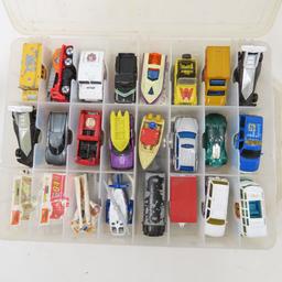 Assorted 1:64 Diecast Cars & 42 Display Cases