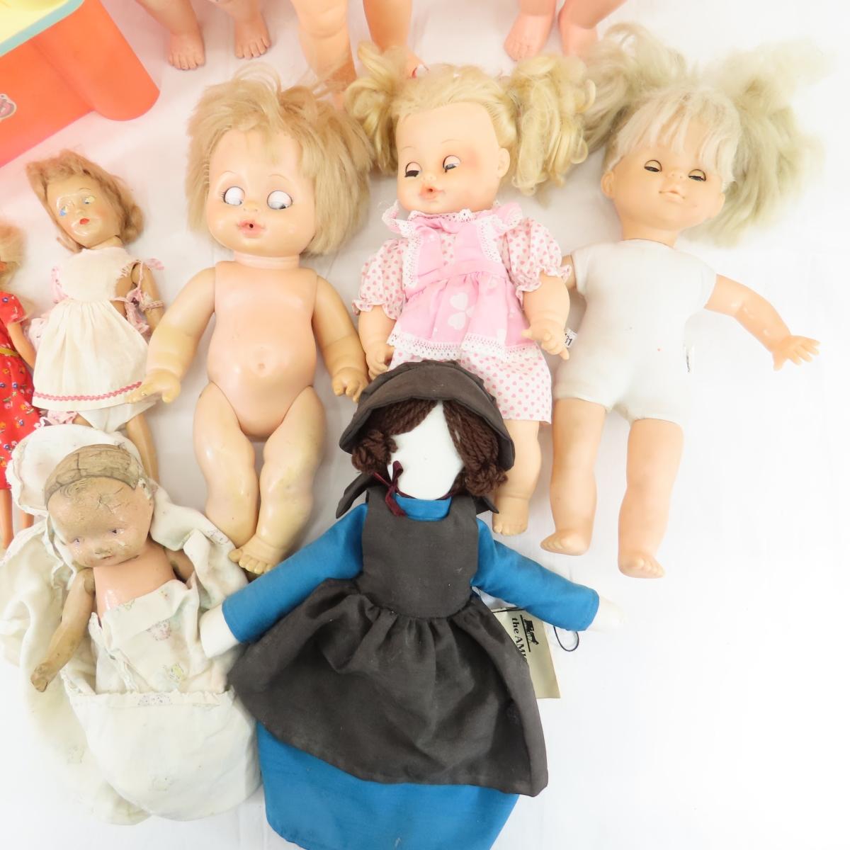 1 NIP Barbie, Vintage Plastic Baby Dolls & More