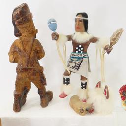 Assorted Collectibles with Signed Kachina