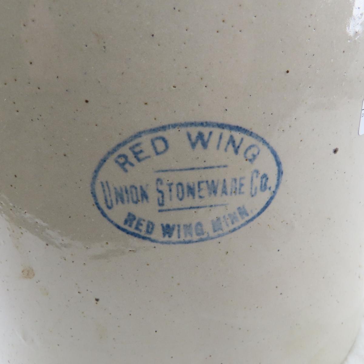 5 Gallon Red Wing Union Stoneware Butter Churn