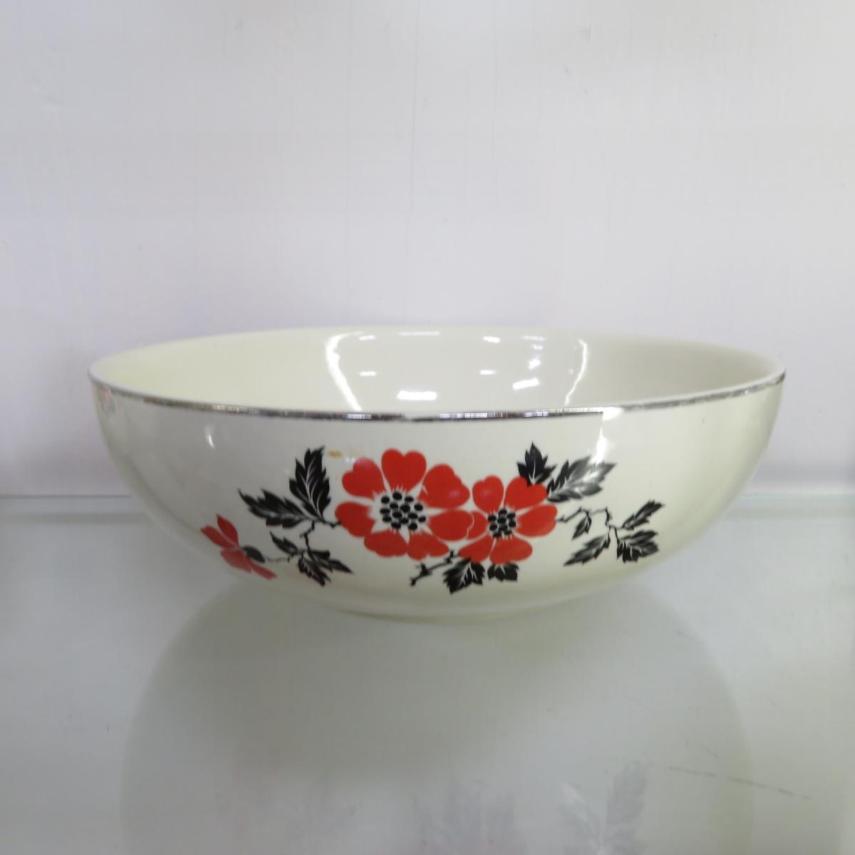 Vintage Hall's Red Poppy Serving Pieces