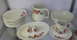 Vintage Hall's Red Poppy Breakfast Plates & More