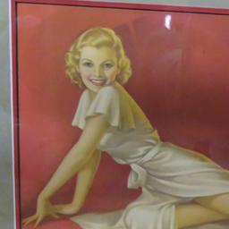 3 Framed Vintage Pin-Up Girl Prints- Frush