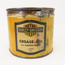 1940's Harley Davidson 1 pound grease oil can
