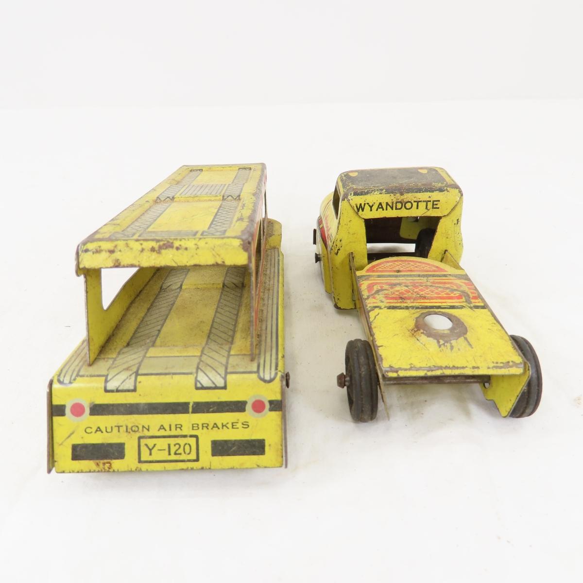 Vintage tin toys, 1st aid tins and play money