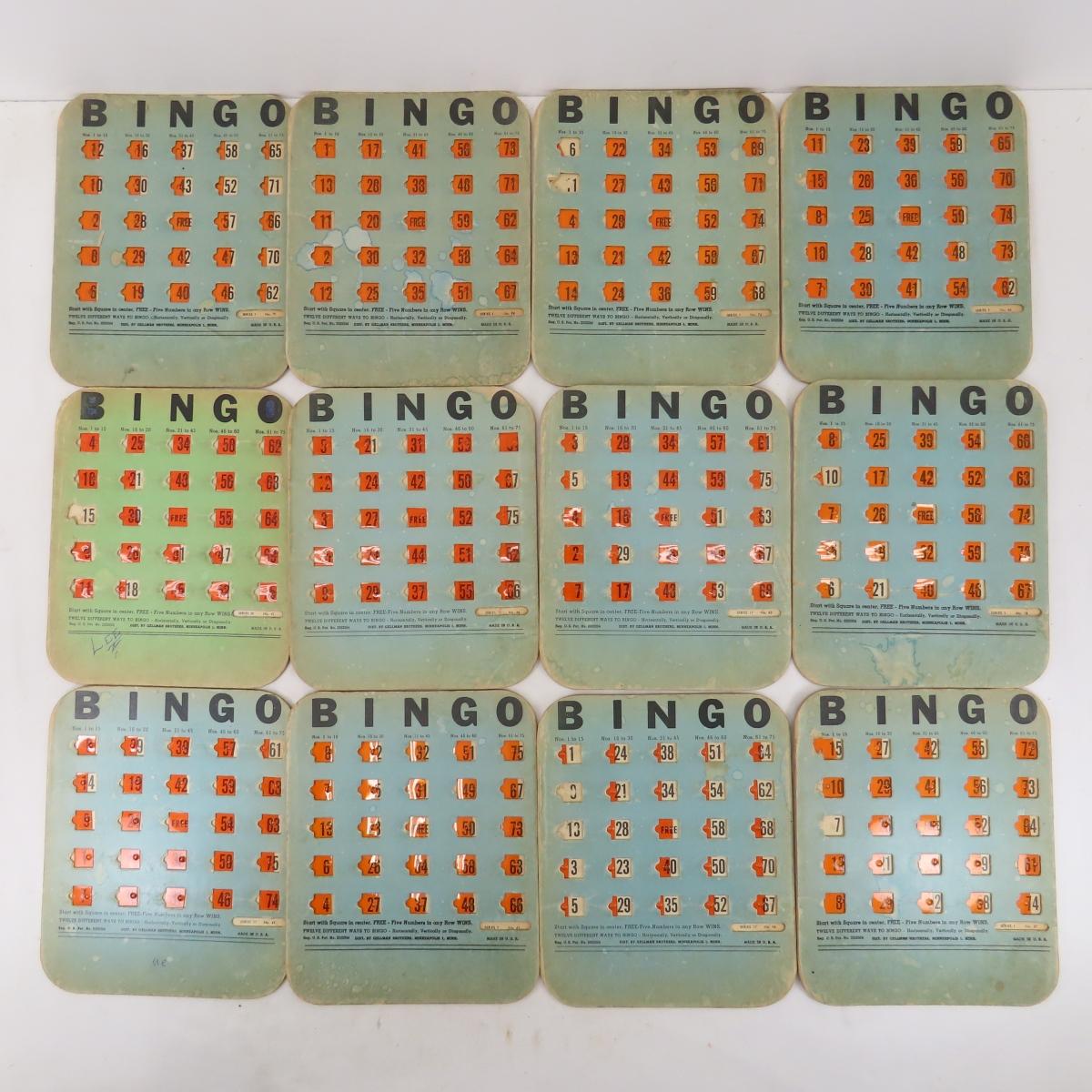 Vintage Gellman Bros BINGO cards