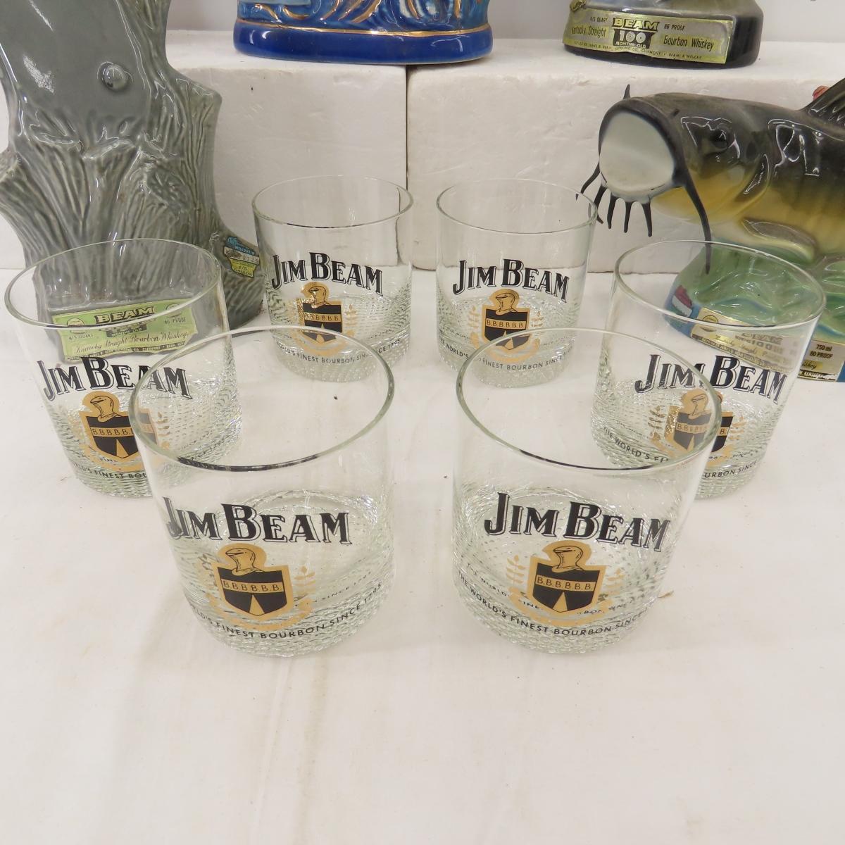 Jim Beam Glassware, Fish Decanters & More