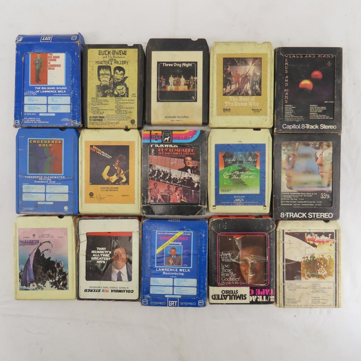 Vintage 8 Track Tapes- Led Zeppelin, Glenn Miller