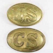 Civil War Union & Confederate Belt Buckles