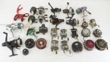 Collection of vintage fishing reels