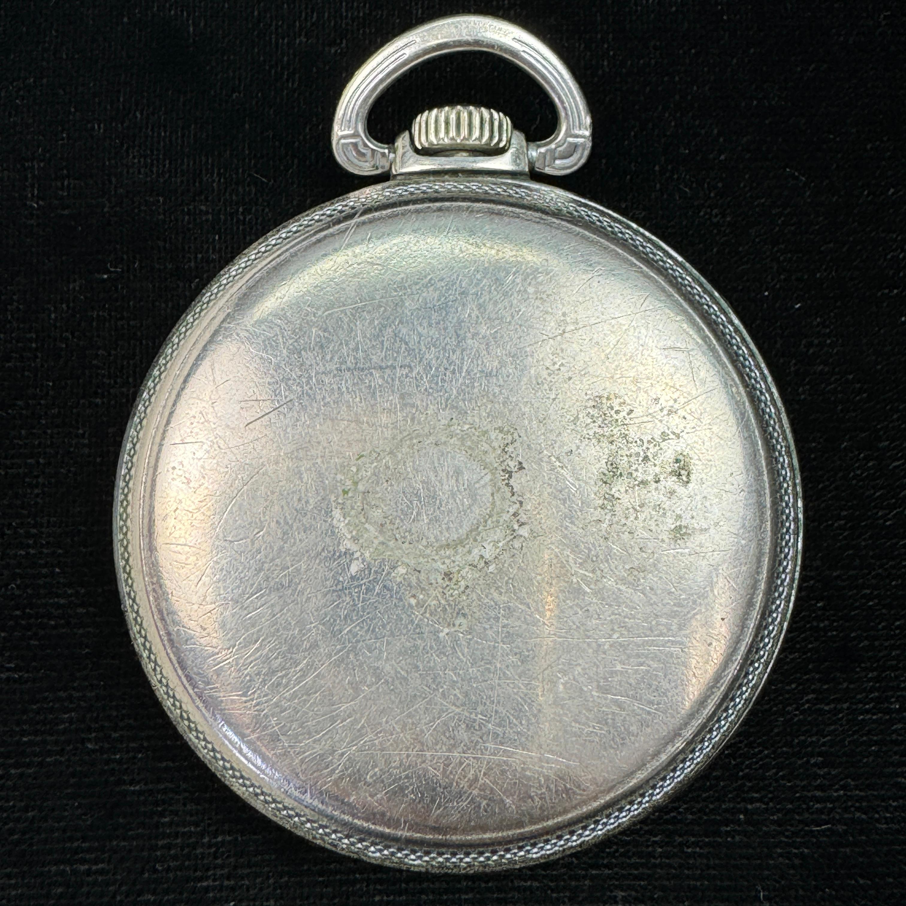 Circa 1938 7-jewel Elgin model 7 open face pocket watch