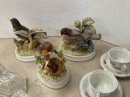 Glassware, Crystal, Birds, Etc