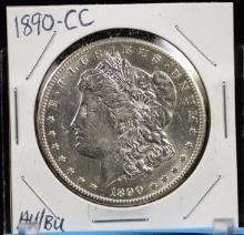 1890-CC Morgan Dollar AU/BU Key Date