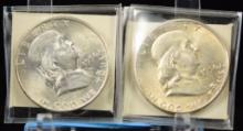 1950 PD Franklin Half Dollars CH Set