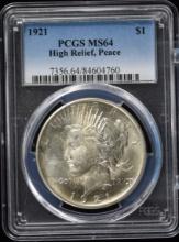 1921 Peace Dollar PCGS MS-64