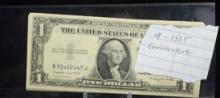 1935G Silver Certificates 9 Notes Consecutive