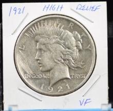 1921 Peace Dollar VF/XF