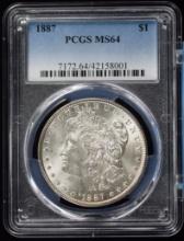 1887 Morgan Dollar PCGS MS-64