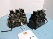 Pair of Allen Bradley - Overload Relay - Cat. No. 815-B0V16 / Series: K / 600VAC