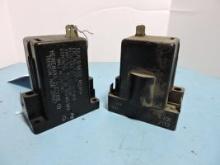 Pair of SILIC-O-NETIC RELAY / Cat. No. C-299A / .2A / Volts 240AC / Contacts 125 VA