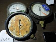 Marsh/USG Pressure Gauges lot of 3