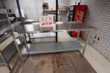 Stainless Steel Prep NSF Table 6 X 2 X 3 (Nice)