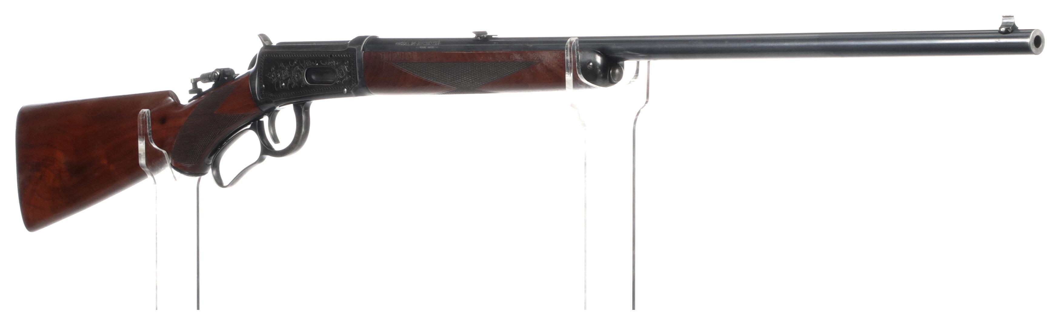 Engraved Winchester Deluxe Style Model 94 Lever Action Rifle