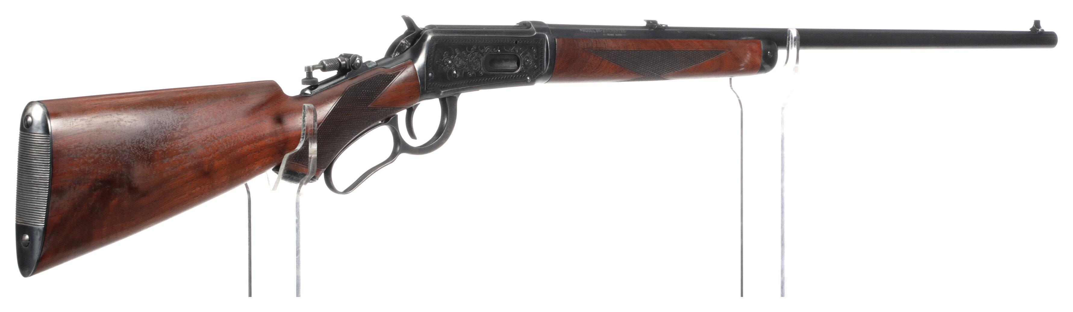 Engraved Winchester Deluxe Style Model 94 Lever Action Rifle