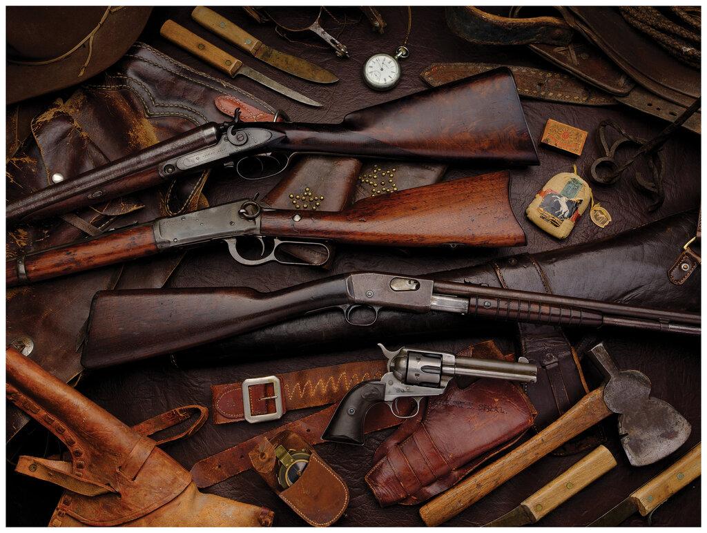 Collection of Texas Working Cowboy Firearms and Western Items