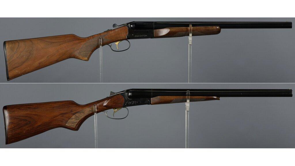 Two Double Barrel Shotguns