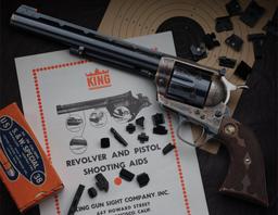 Engraved Colt-King Super Target Single Action Army Revolver