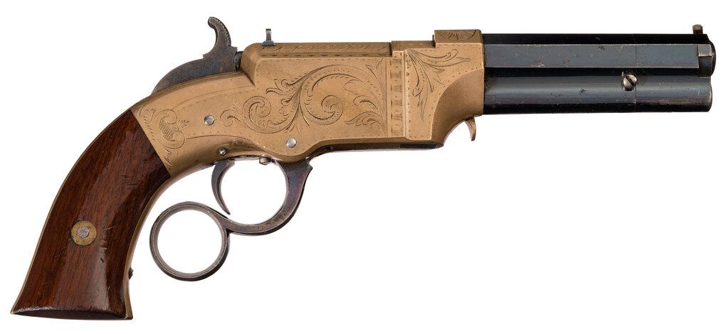 Engraved New Haven Arms Co. No. 1 Pocket "Volcanic" Pistol