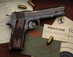 William H. Gough Master Engraved Colt Government Model Pistol