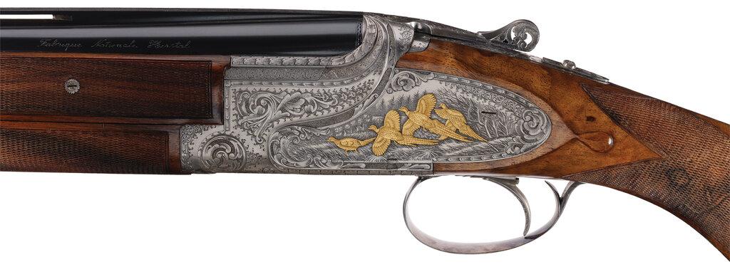 Lallemand Engraved Fabrique Nationale Superposed Shotgun