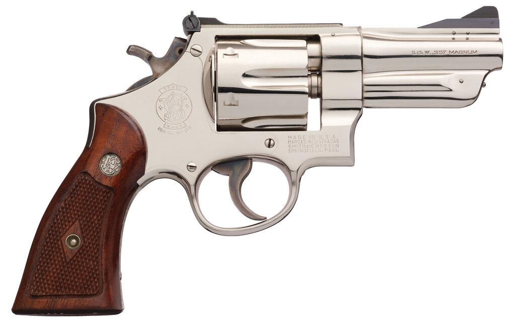 Nickel Plated S&W .357 Magnum (Pre-Model 27) DA Revolver