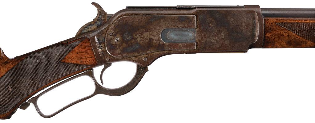 Factory Engraved Winchester Deluxe Model 1876 .50 Express Rifle