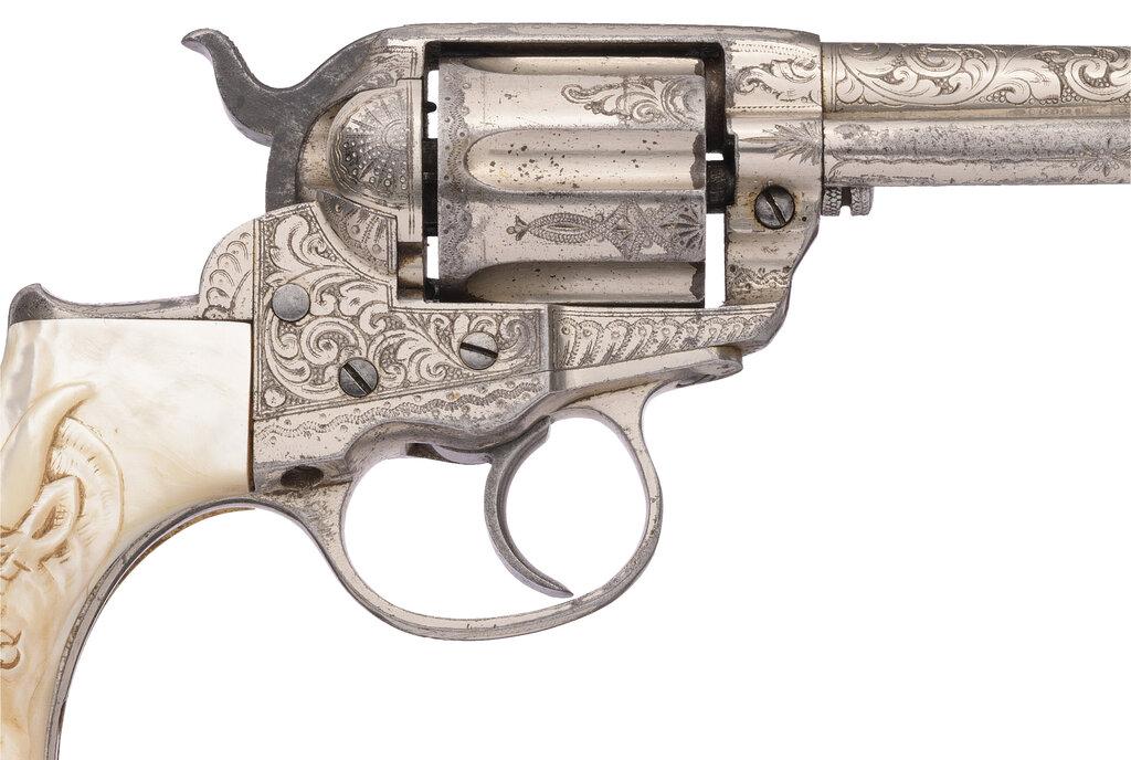 Texas Shipped Factory Engraved Colt Model 1877 Revolver