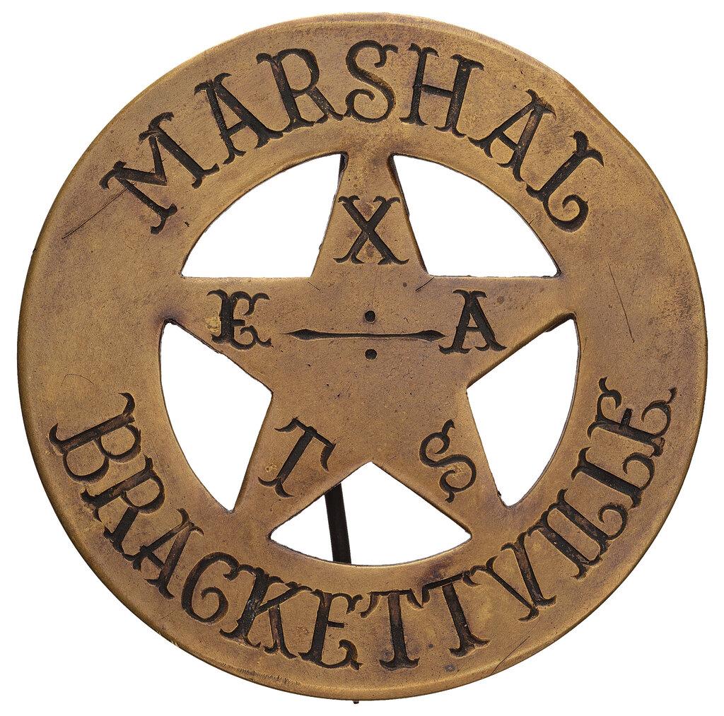 Brackettville, Texas City Marshal Badge