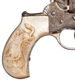 Factory Engraved Colt Model 1877 Thunderer Revolver