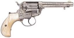 Texas Shipped Engraved Colt Model 1877 Lightning DA Revolver