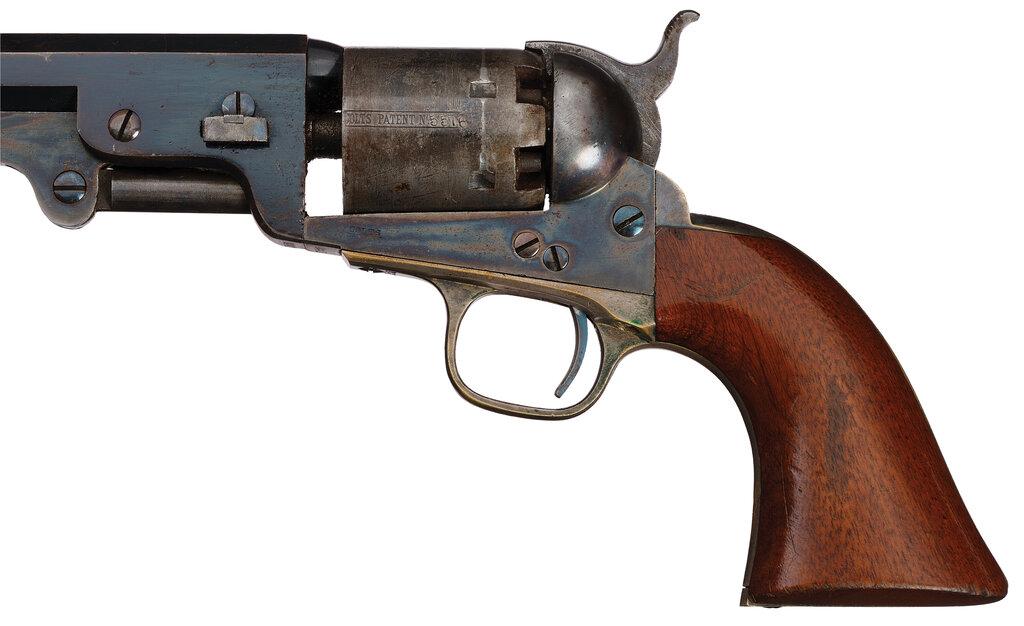 Identified Colt Model 1851 Navy Percussion Revolver with Holster