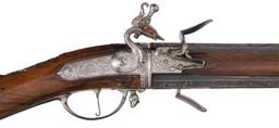 French Wender Flintlock Sporting Gun by Thuraine