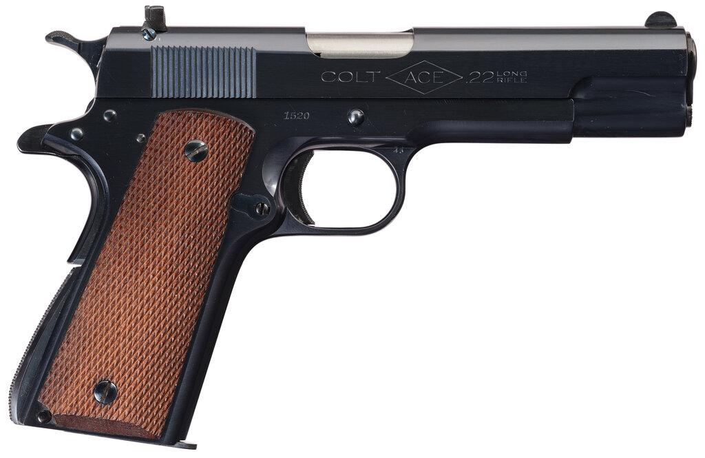 Pre-World War II Colt Ace Semi-Automatic Pistol with Box