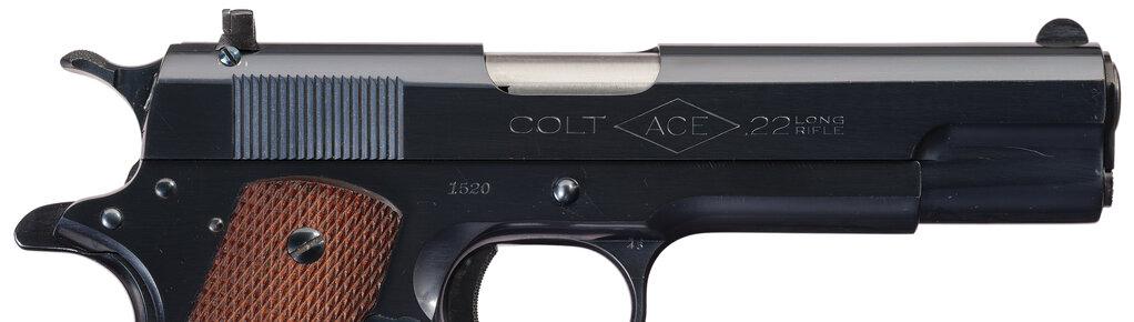 Pre-World War II Colt Ace Semi-Automatic Pistol with Box